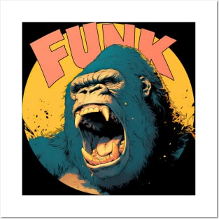 FUNK gorilla Posters and Art